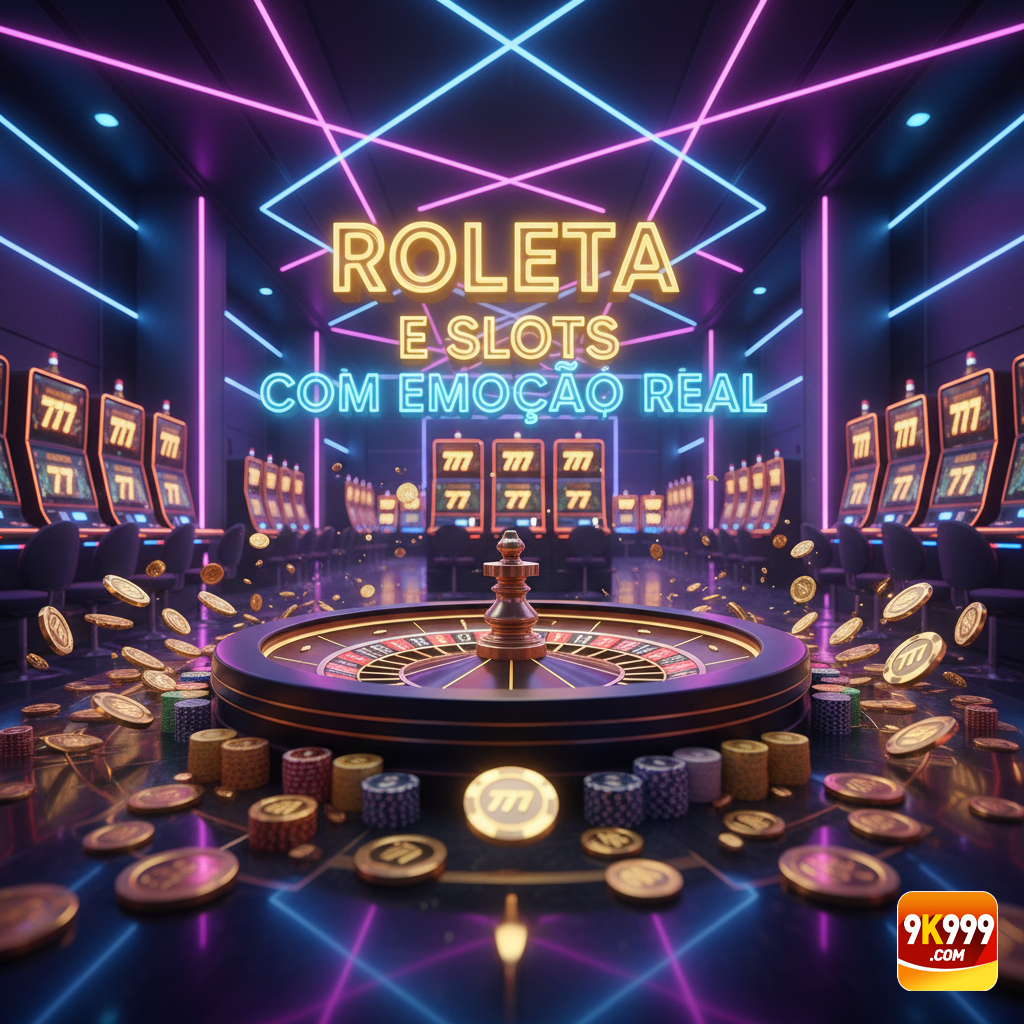 ROLETA E SLOTS COM EMOCAO REAL